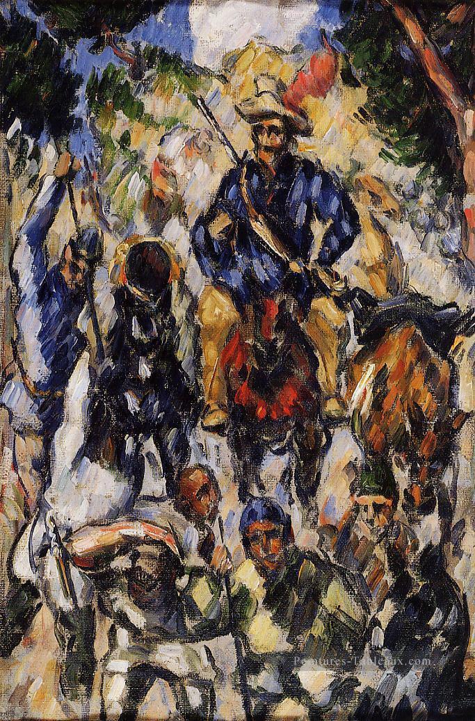 Don Quixote Vue de dos Paul Cézanne Peintures à l'huile